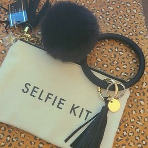 "Selfie Kit" Cosmetic Bag & Keychain